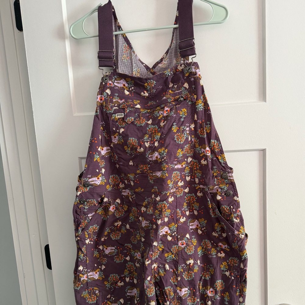 Duluth Trading Co Purple Patterned Overall  XL - Picture 5 of 10